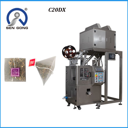 Triangle tea bag packing machine for flower tea